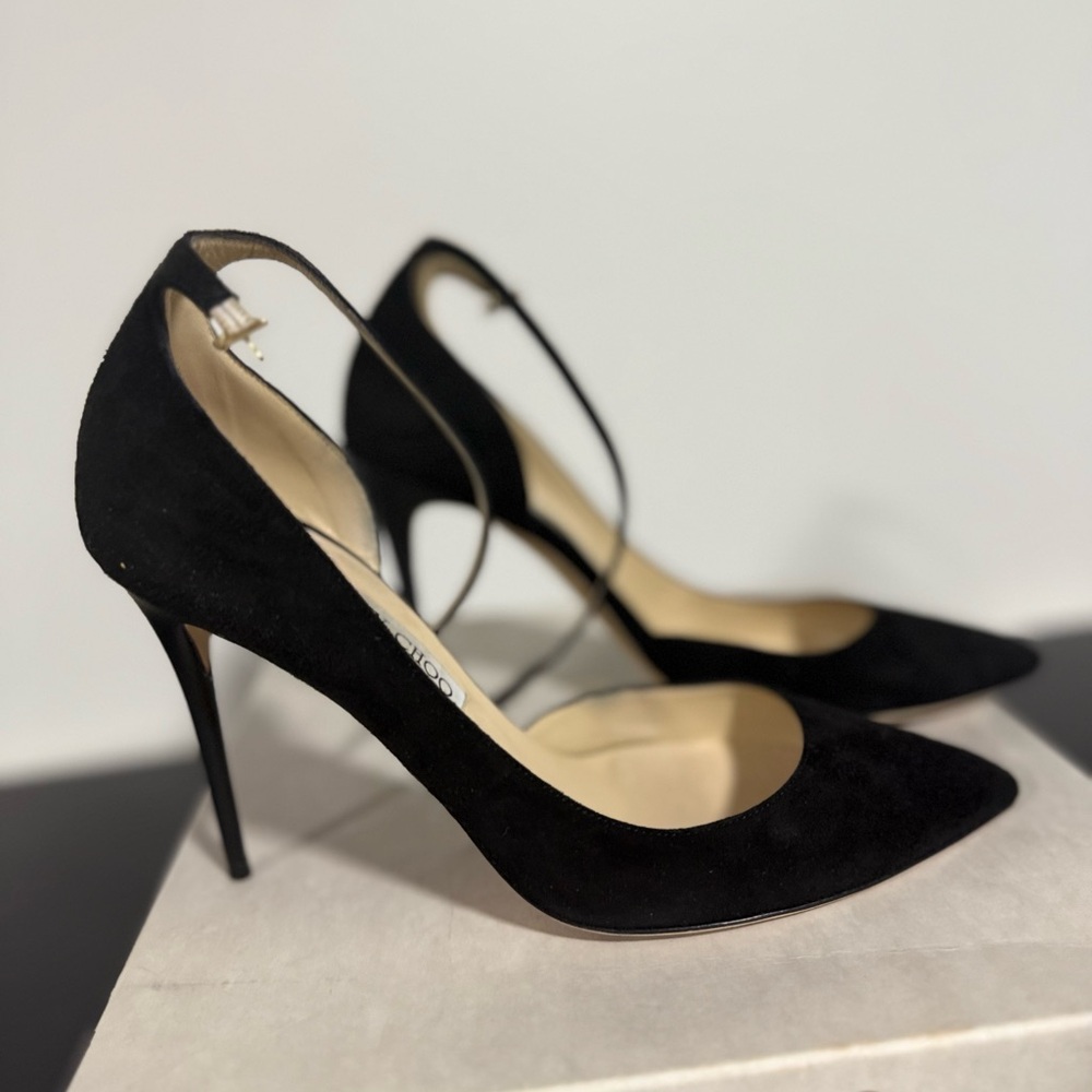 Jimmy Choo Black Suede Heels